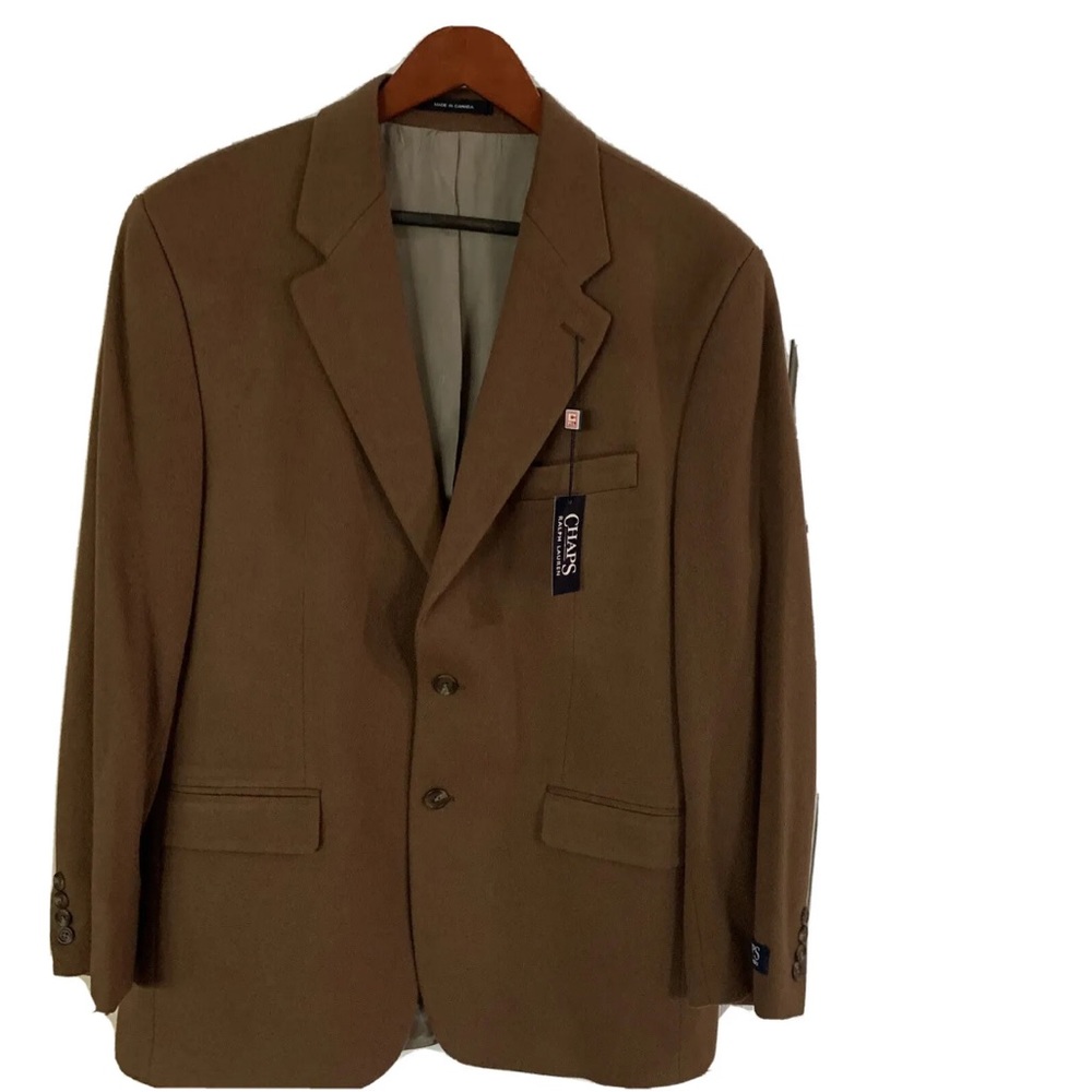 NWT Ralph Lauren 100% Cashmere men’s jacket blazer 42R brown